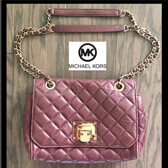 Michael Kors Kota Vivian Shoulder Flap Leather Bag - Picture 2 of 8